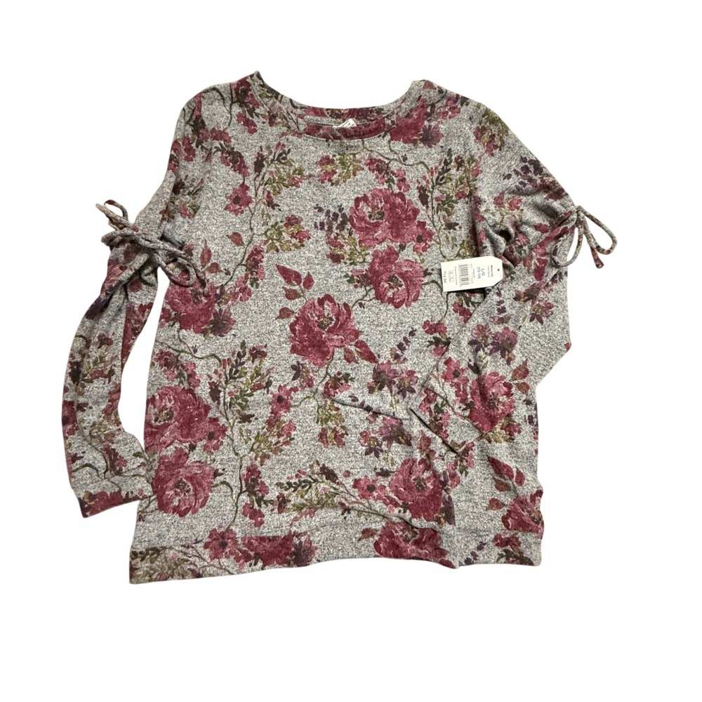 Time and Tru Maternity Floral Print Long Sleeve Top Large Size 12 14‎